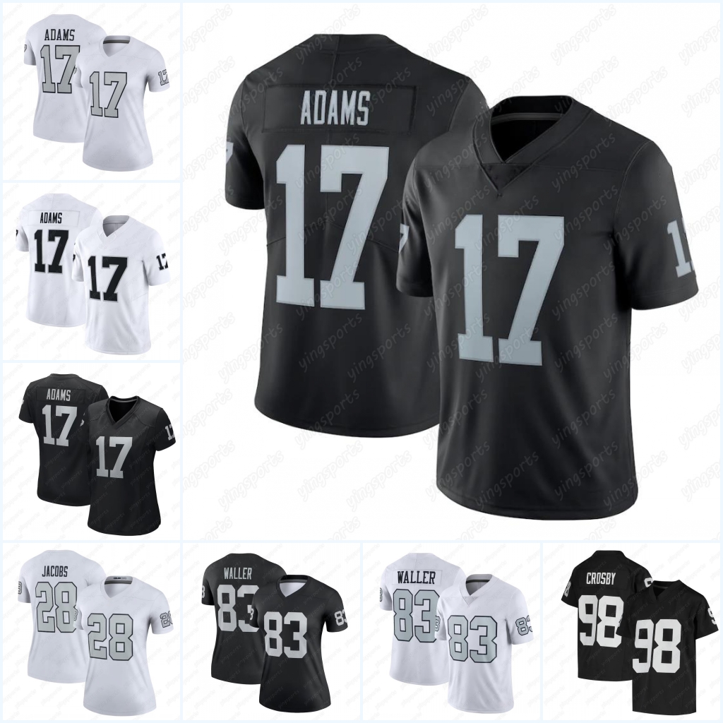 17 Davante Adams Las Vegas 98 Maxx Crosby Football Jersey 8 Josh Jacobs Jimmy Garoppolo Hunter Renfrow raiders Charles Woodson Bo Jackson Jakobi Meyers Tyree Wilson