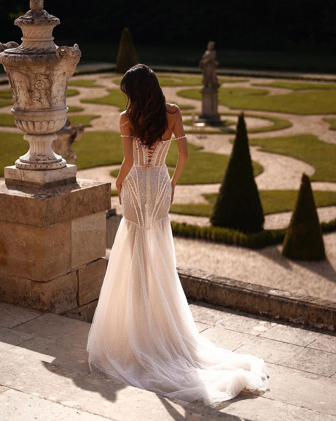 Sexy Sequins Lace Mermaid Evening Dresses Sexy Waist Tassel Decoration Bridal Gowns Brush Train Robe Vestido De Noiva Plus Size Customized D-H23384