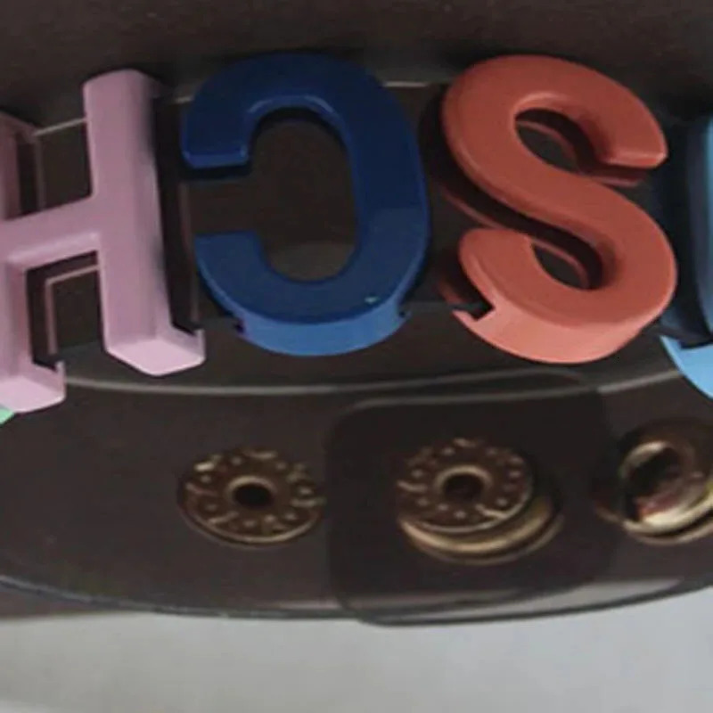Charm Bracelets fashion transparent plastic PVC color letter Bracelet men's and women's hip hop exaggerated rock Street Metal Bracelet 23100