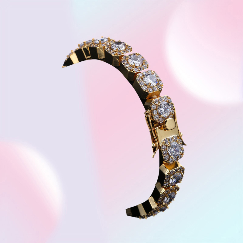 Diamond Tennis Bracelet for Love Luxury Designer Hip Hop Jewelry Mens Gold Bracelets Bling Bangle Iced Out Chains Charms Rapper Ac