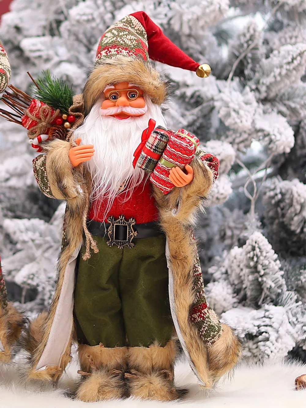 2024 Christmas Santa Doll 60cm Xmas Plush Toy Holiday Home Decor Ornament