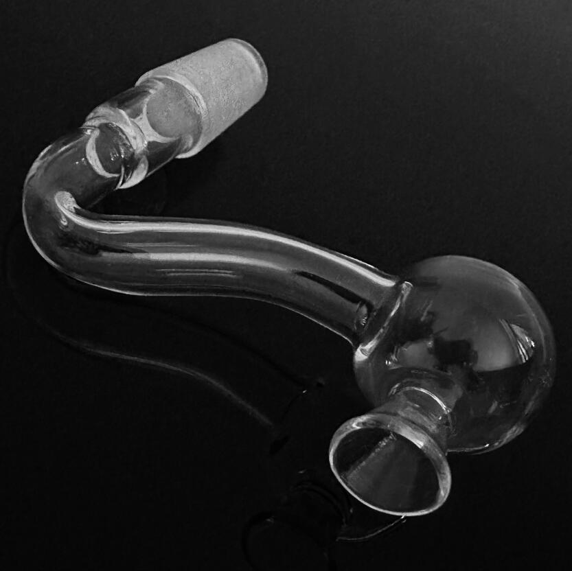 Glass Oil Burner Pipe Smoking Bowl Bubbler Downstem 10mm 14mm 18mm Male Down Stem Bowls Slide for Hookah Bong Wholesale