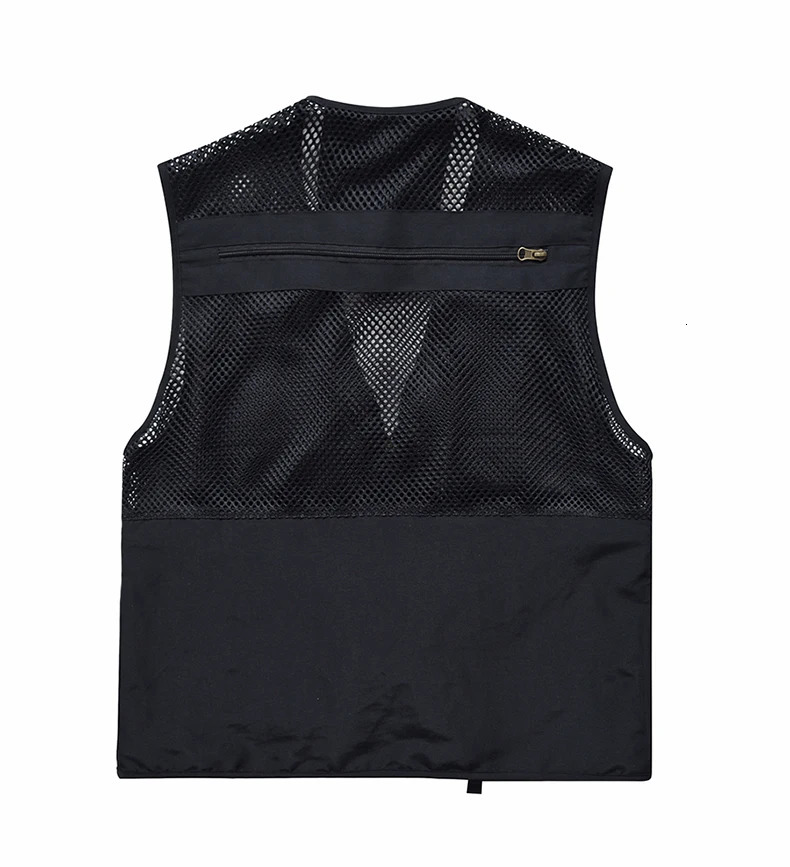 Men's Vests Mesh Casual Fishing Work Safari Travel Po Cargo Vest Summer Jacket Multi Pockets 231010
