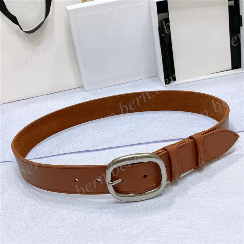 Premium Leather Fashion 3.5cm Width Belt for Men or Women Belts with Gift Box Christmas Gift