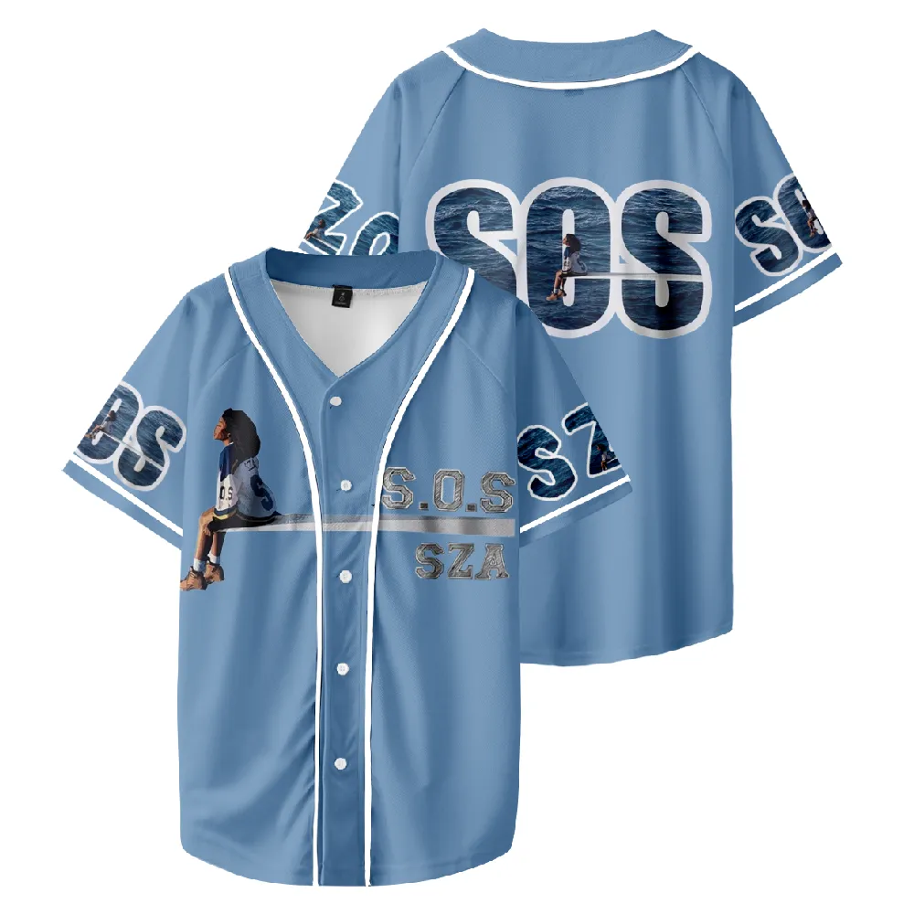 Street Style Staple: 'SOS' Motif by SZA - Versatile UNISEX FASHIONABLE STREETWEAR