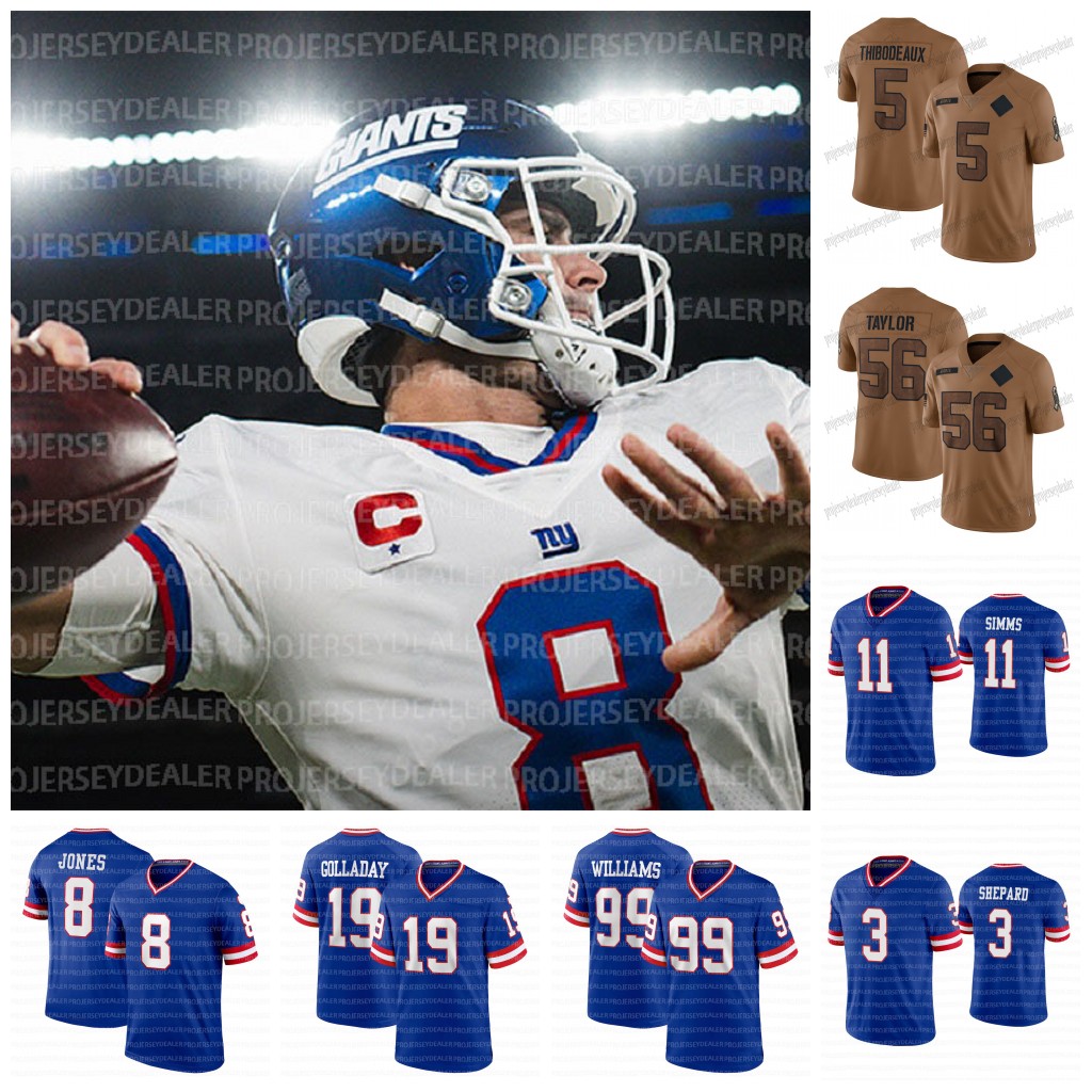 2023 salute to service Giants''26 Saquon Barkley 23 Gary Brightwell 5 Kayvon Thibodeaux Dexter Lawrence II Darren Waller 8 Daniel Jones 29 Xavier McKinney Gollada