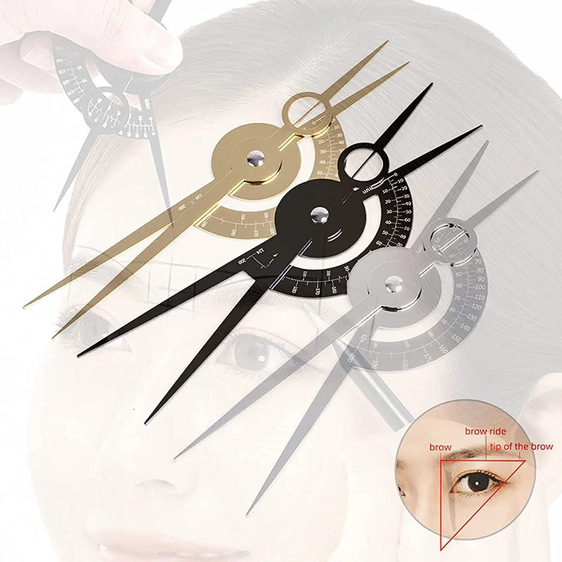 Eyebrow Tools Stencils Eyebrow Ruler Golden Ratio Caliper Stencil Ruler Makeup Measure Eyebrow Guide Ruler Permanent Tools Calipers Tattoo Eyebrow Lip