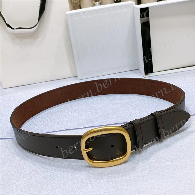 Premium Leather Fashion 3.5cm Width Belt for Men or Women Belts with Gift Box Christmas Gift