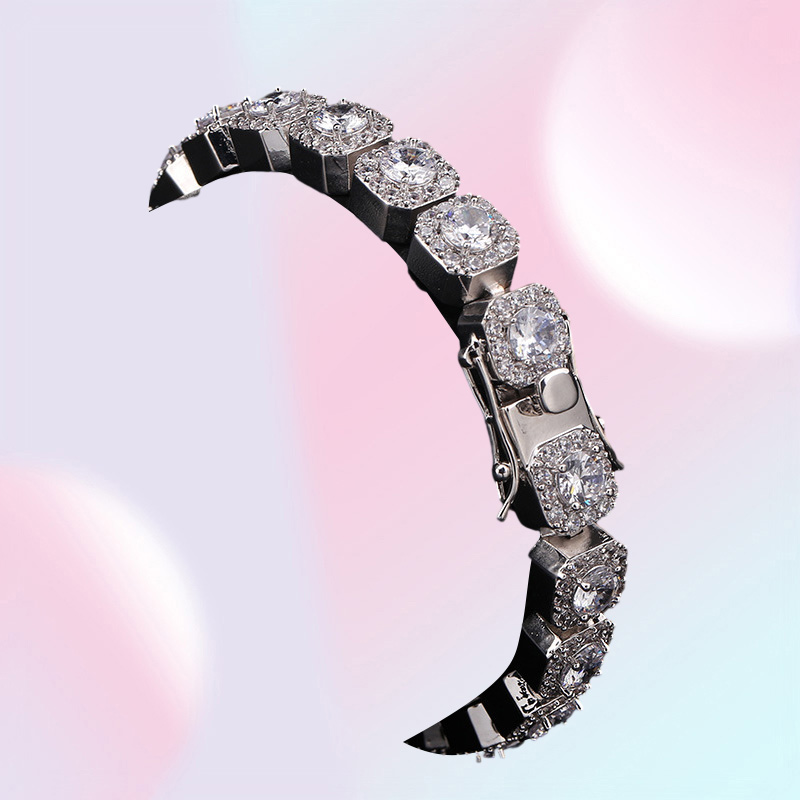 Diamond Tennis Bracelet for Love Luxury Designer Hip Hop Jewelry Mens Gold Bracelets Bling Bangle Iced Out Chains Charms Rapper Ac