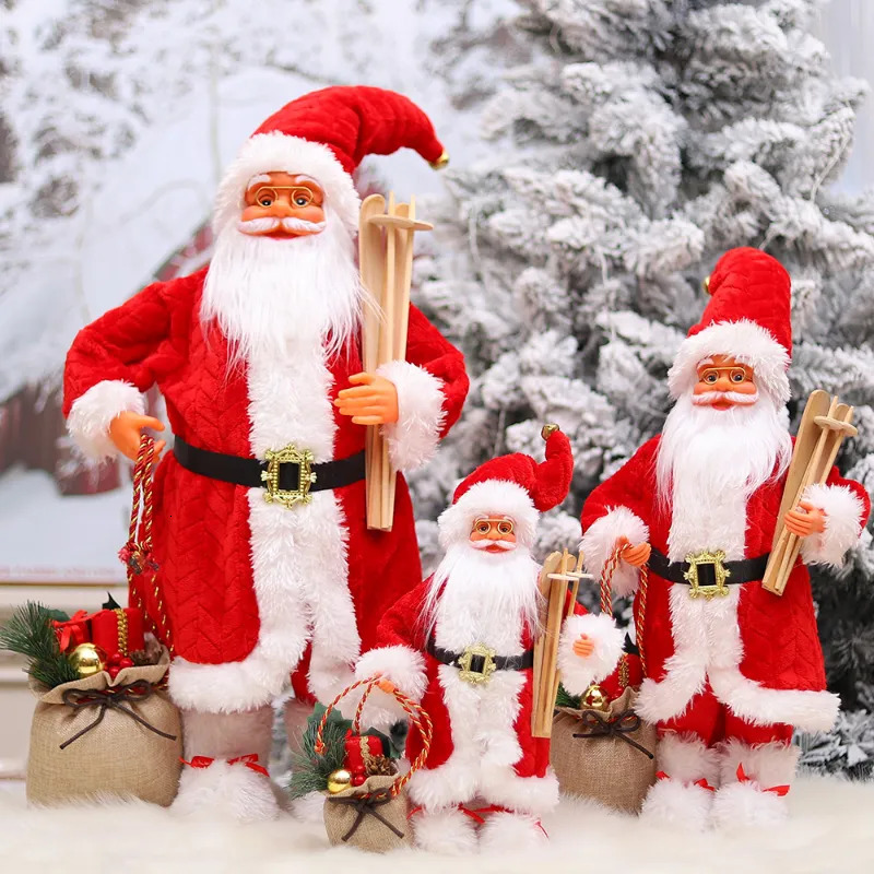 2024 Christmas Santa Doll 60cm Xmas Plush Toy Holiday Home Decor Ornament