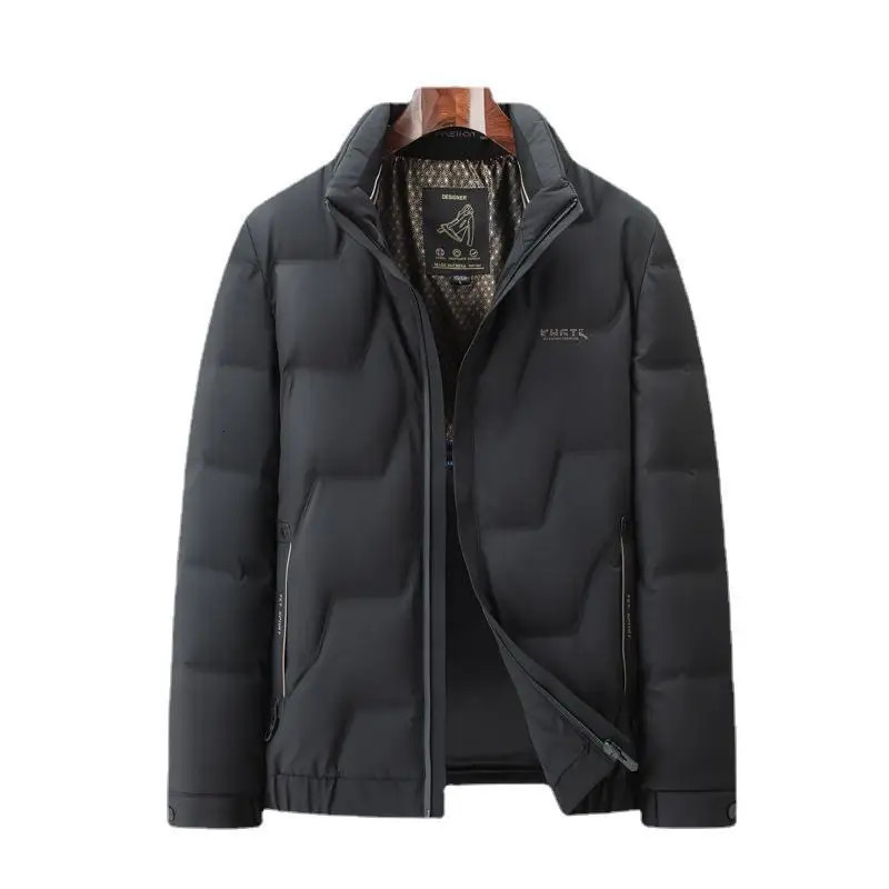 Men's Down Parkas Standing Collar Jacket Winter Youth Business Casual Warmth and Fashion 231010