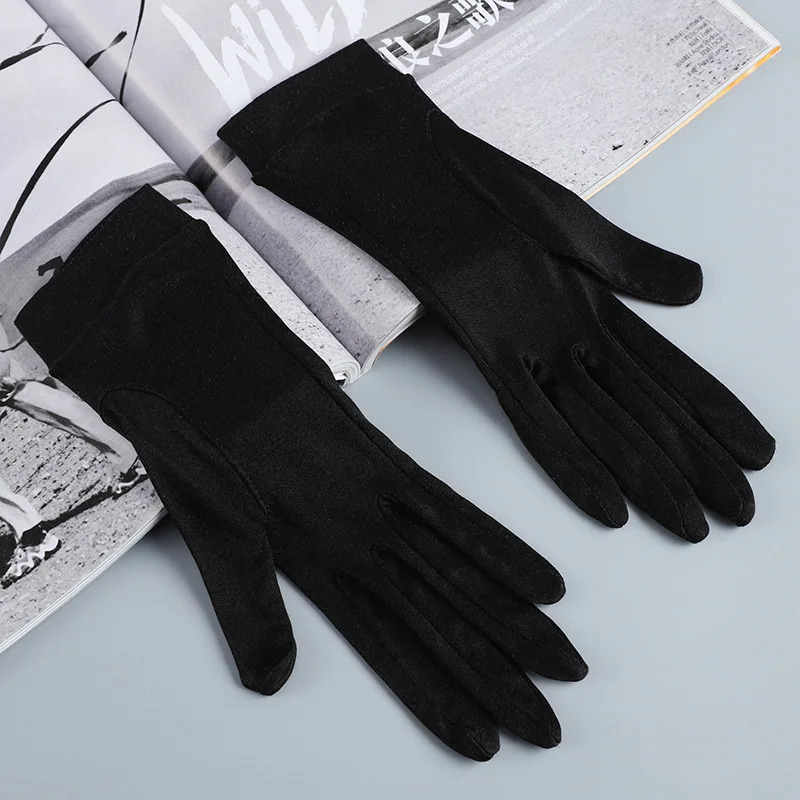 Five Fingers Gloves 100 Natural Mulberry Silk Female Summer Thin Breathable Sleep Moisturizing Touch Screen Driving Sunscreen Mittens A60 231010