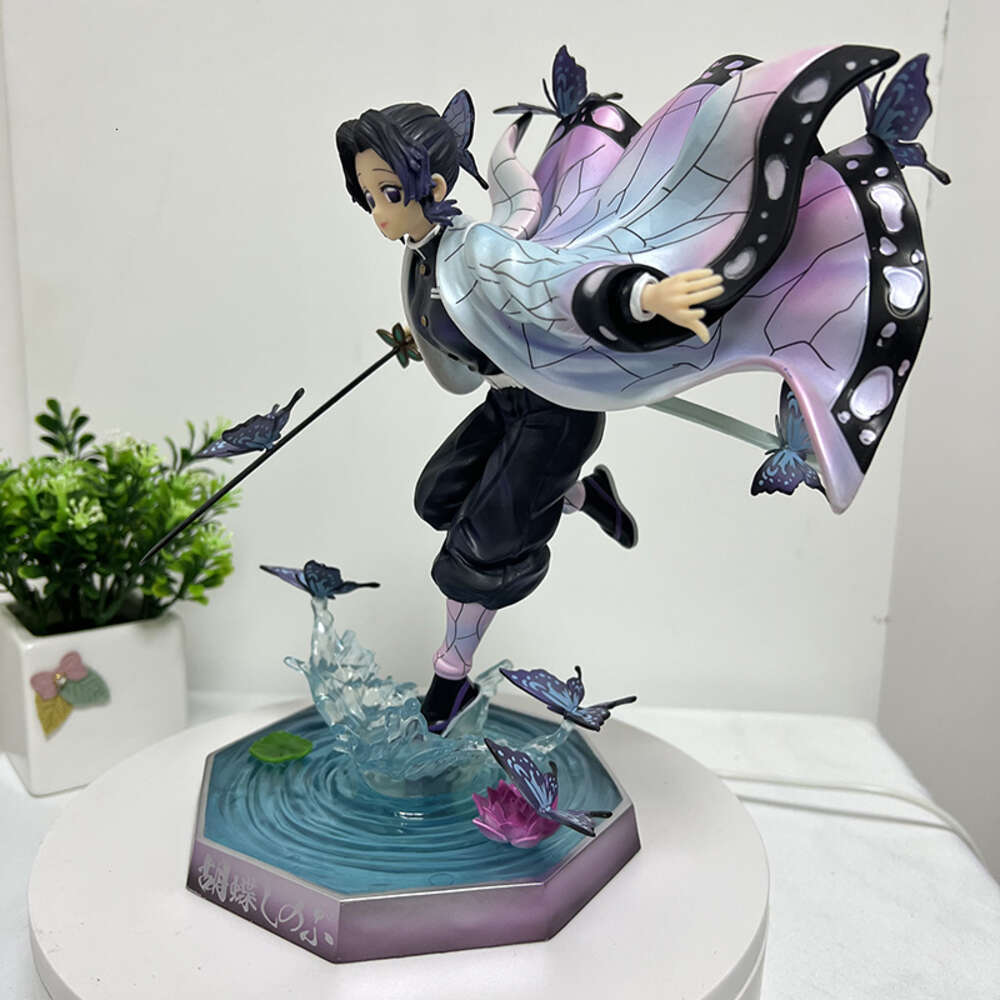 Mascot Costumes 23cm Demon Slayer Anime Figure Kochou Shinobu Figure Kanroji Mitsuri Action Figure Kimetsu No Yaiba Figurine Collection Doll Toy