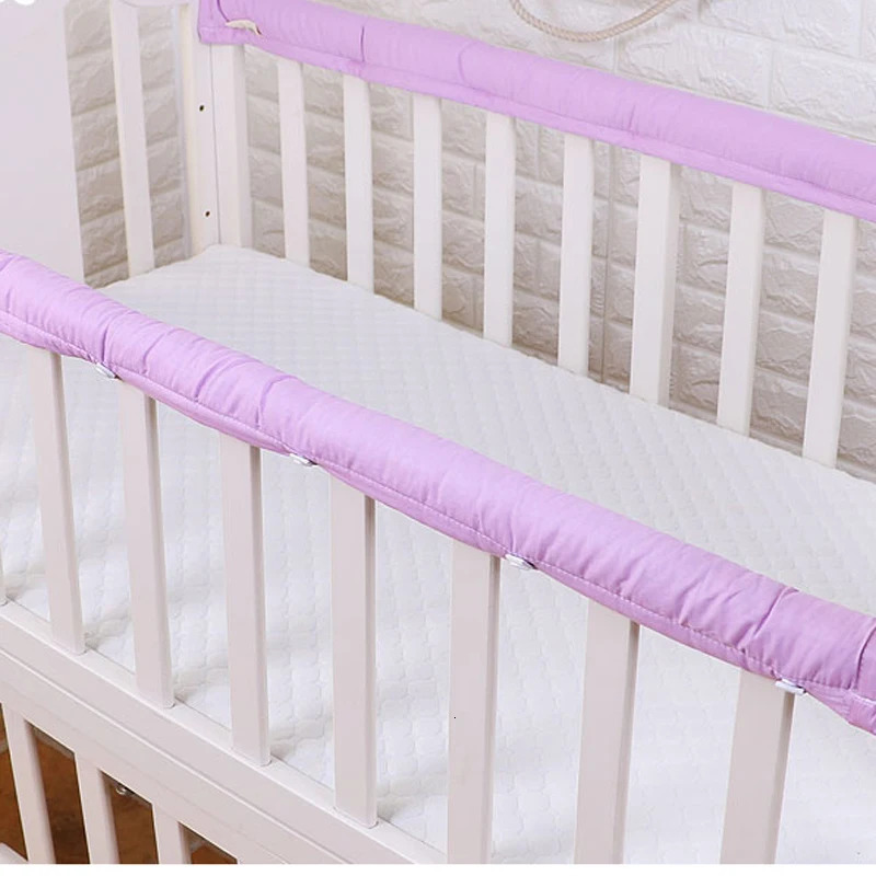 Bedding Sets 1 Pair Baby Bed Bumper Strip Breathable Crib Guardrails Protector 5 Colors Cot Bar For born Toddler Safety 231010