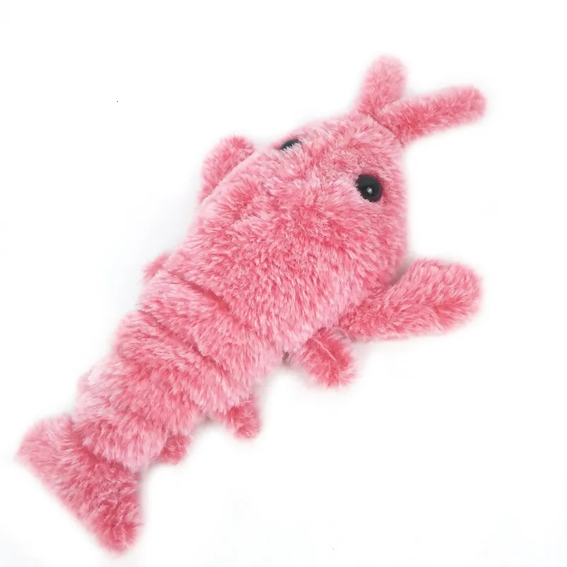 Cat Toys 1Pcs Electric Jumping Cat toy Shrimp Moving Simulation Lobster Electronic Plush Toys For Pet dog cat Children Stuffed Animal toy 231011