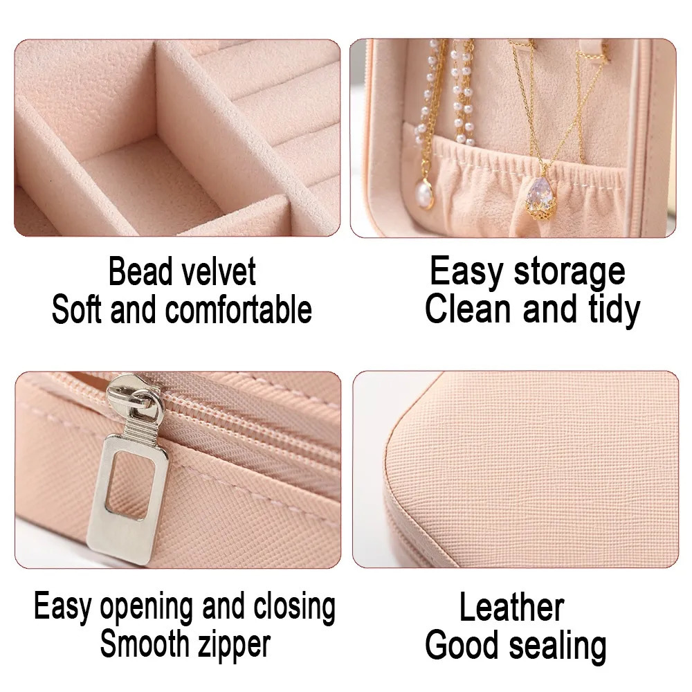 Jewelry Boxes Personalized Jewellery Box Anniversary Bride Bridesmaid Girlfriend Bachelorette Party Gift Custom Name Travel Case 231011