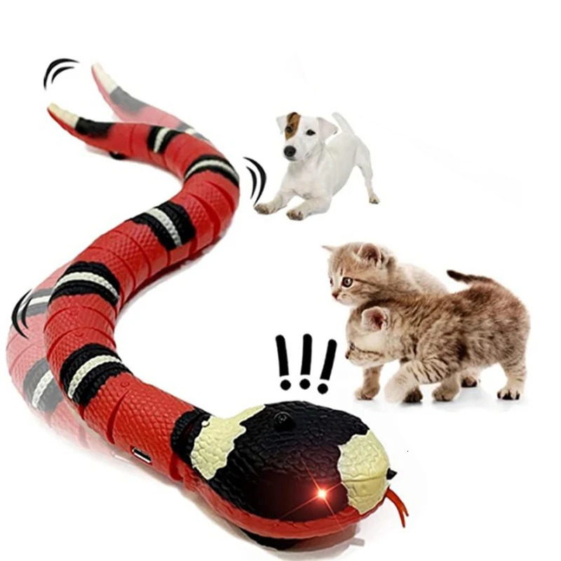 Cat Toys Smart Sensing Snake Interactive Cat Toys Automatic Cats Toys USB Charging Accessories Kitten Toys For Pet Dogs Game Play Toy 231011