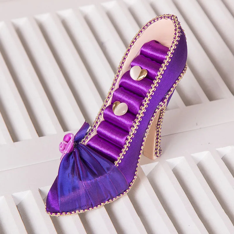Jewelry Boxes High Heel Shoe Decor Earrings Holder Fashion Display Stand Rings Organizer for Girls Bridal Gift 231011