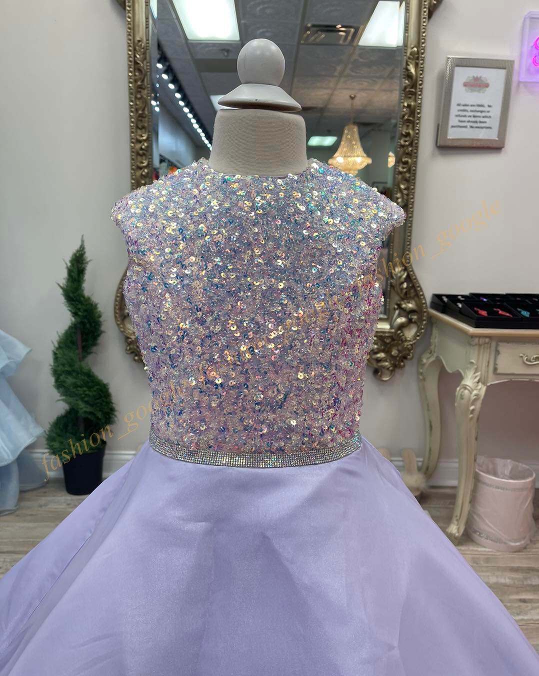 Bubblegum Girl Pageant Dress 2024 Cap Sleeves Sequin Shimmer Chiffon Little Kid Fun Fashion Runway Drama Cocktail Party Gown Toddler Teen Preteen Miss