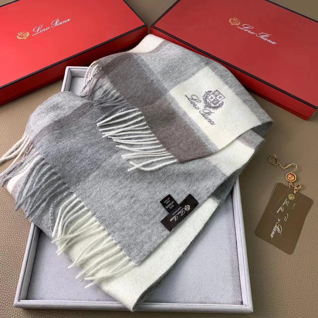 Shawls LP Men s Cashmere Plaid Business Casual Versatile Warm Scarf 231011