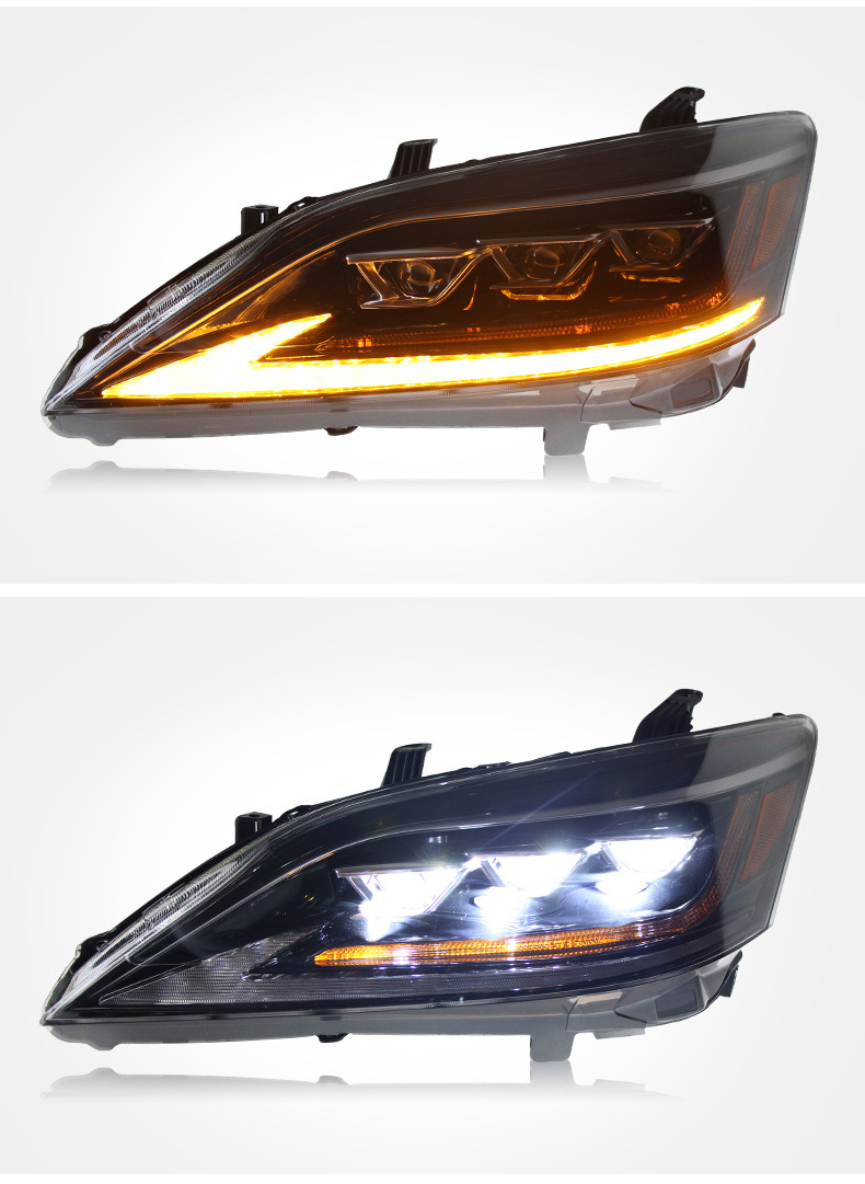 Headlight Assembly for Lexus ES 2006-2012 LED Turn Signal Front Headlight Replacement DRL Daytime Running Light