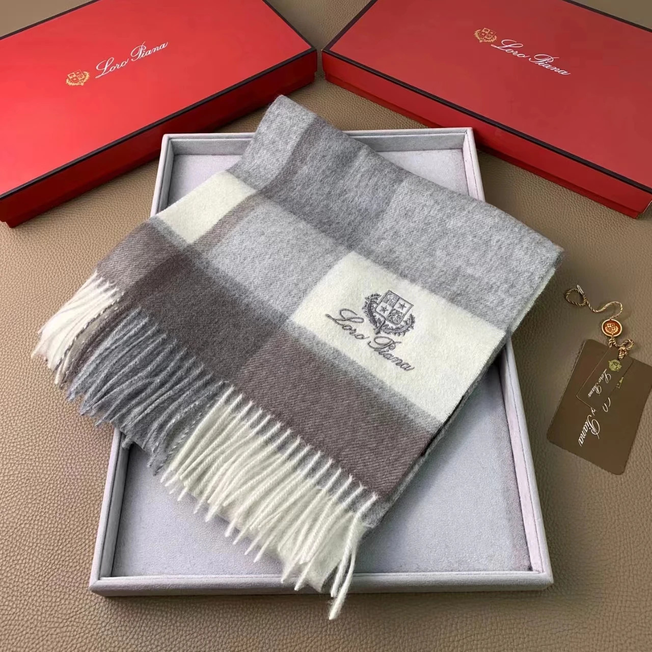 Shawls LP Men s Cashmere Plaid Business Casual Versatile Warm Scarf 231011