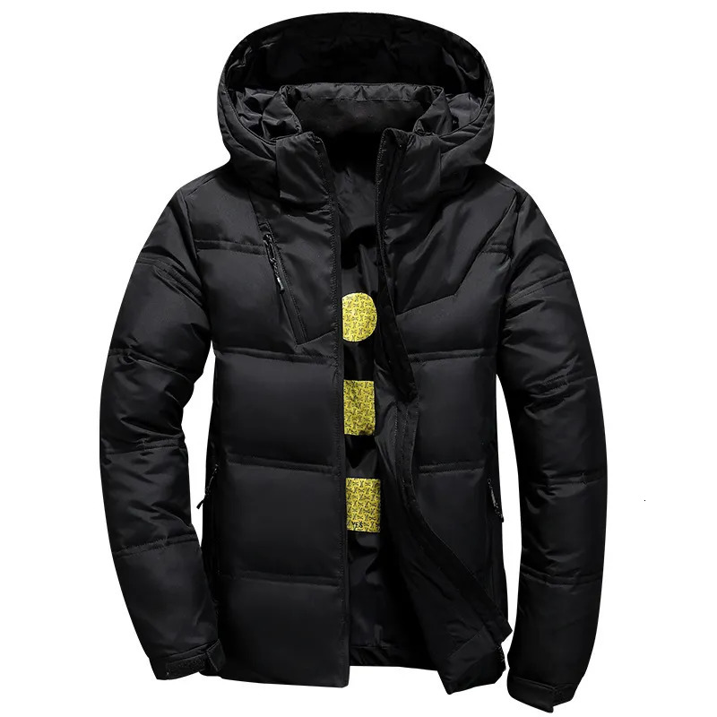 Men's Down Parkas White Duck Down Jacket Men Winter Warm Solid Color Hooded Down Coats Thick Duck Parka Mens Down Jackets Winter Outdoor Coat 231
