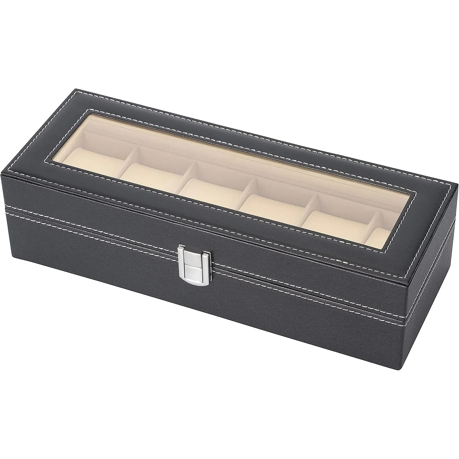 Jewelry Boxes Slot Men Is Watch Box Black Bracket Display Holiday Gifts 231011