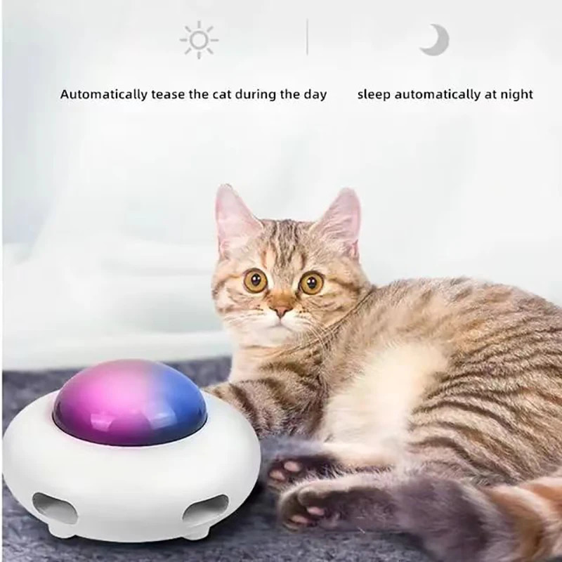 Cat Toys Smart Cat-teasing Stick Electric Cat Toy Electric Hair Suction Cat Hair Removal Automatic Steering Cat-teasing Wheel 231011