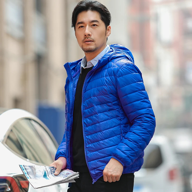 Men's Down Parkas 13 Colors Men Autumn Winter Fashion Short Puffer Jackets Arrival Ultralight Down Coat Portable Packable Down Jacket 231010