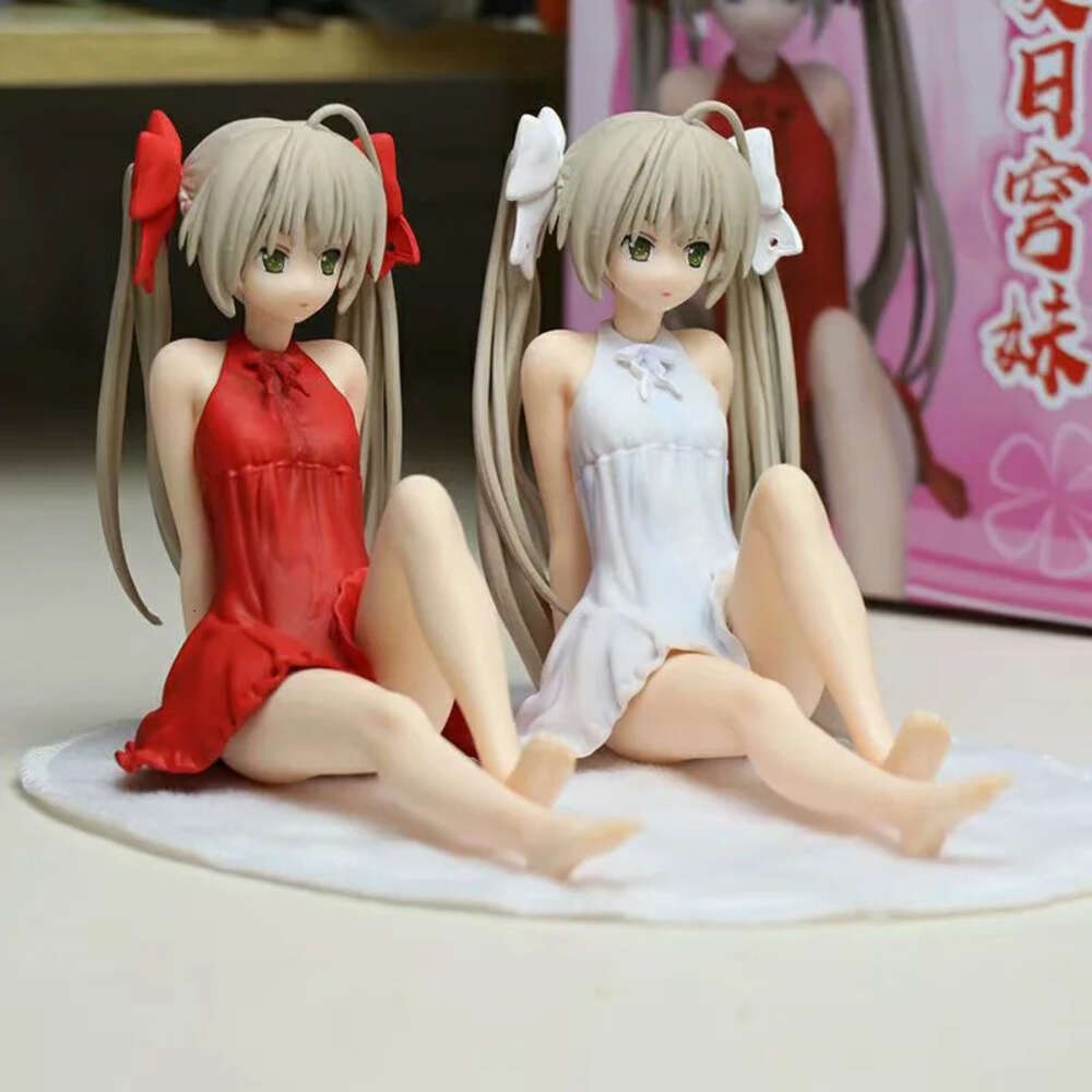 Mascot Costumes 11cm Anime Cute Girl Yosuga No Sora Sora Kasugano Homewear Ver Pvc Action Figure Collectible Model Toys Gift Ornament Decoration