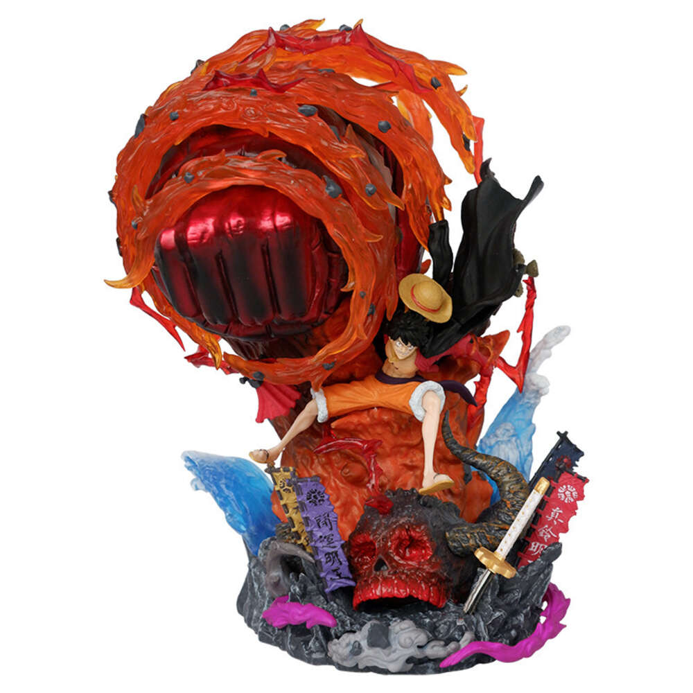 Mascot Costumes 23cm Anime One Piece Gear 3 Big Fist Industry Fire Monkey D Luffy Battle Figurine Pvc Action Figures Collection Model Toys Gift