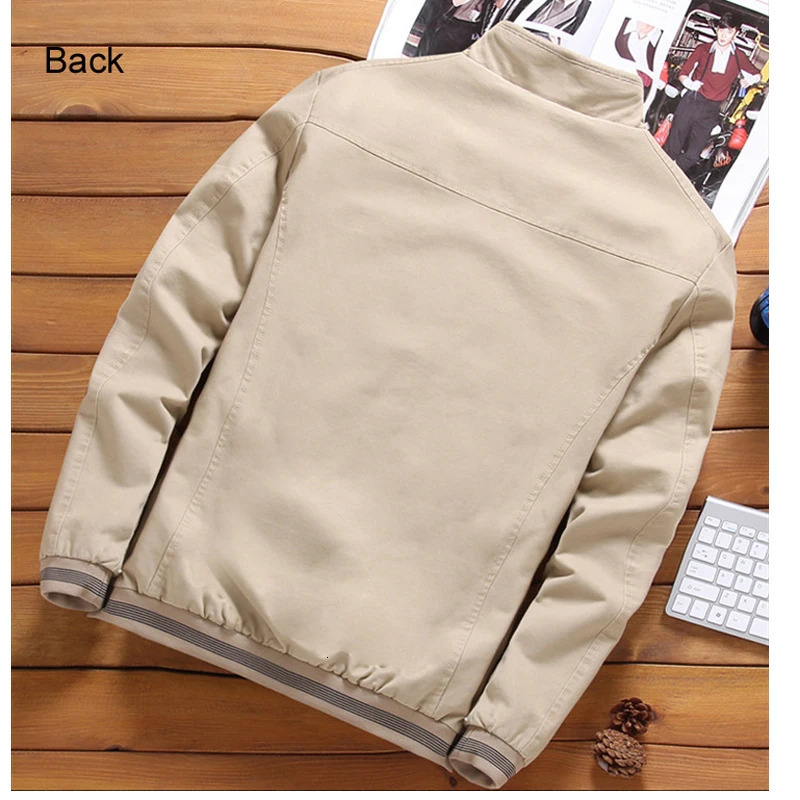 Men's Jackets Spring Autumn Bomber Casual Male Outwear Windbreaker Stand Collar Jacket Mens Baseball Slim Coats 5XL 231010