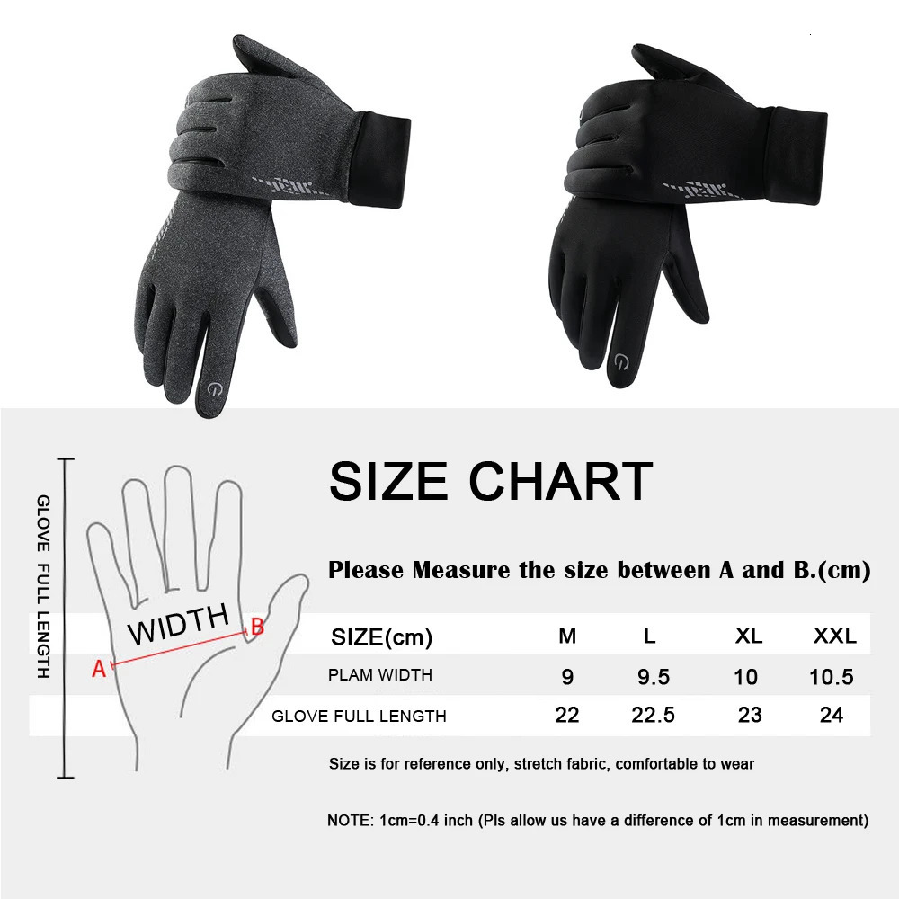 Five Fingers Gloves Men Women Cycling Touch Screen Keep Winter Warm Reflective Freezer Work Suit for Running Skiing Hiking 231010