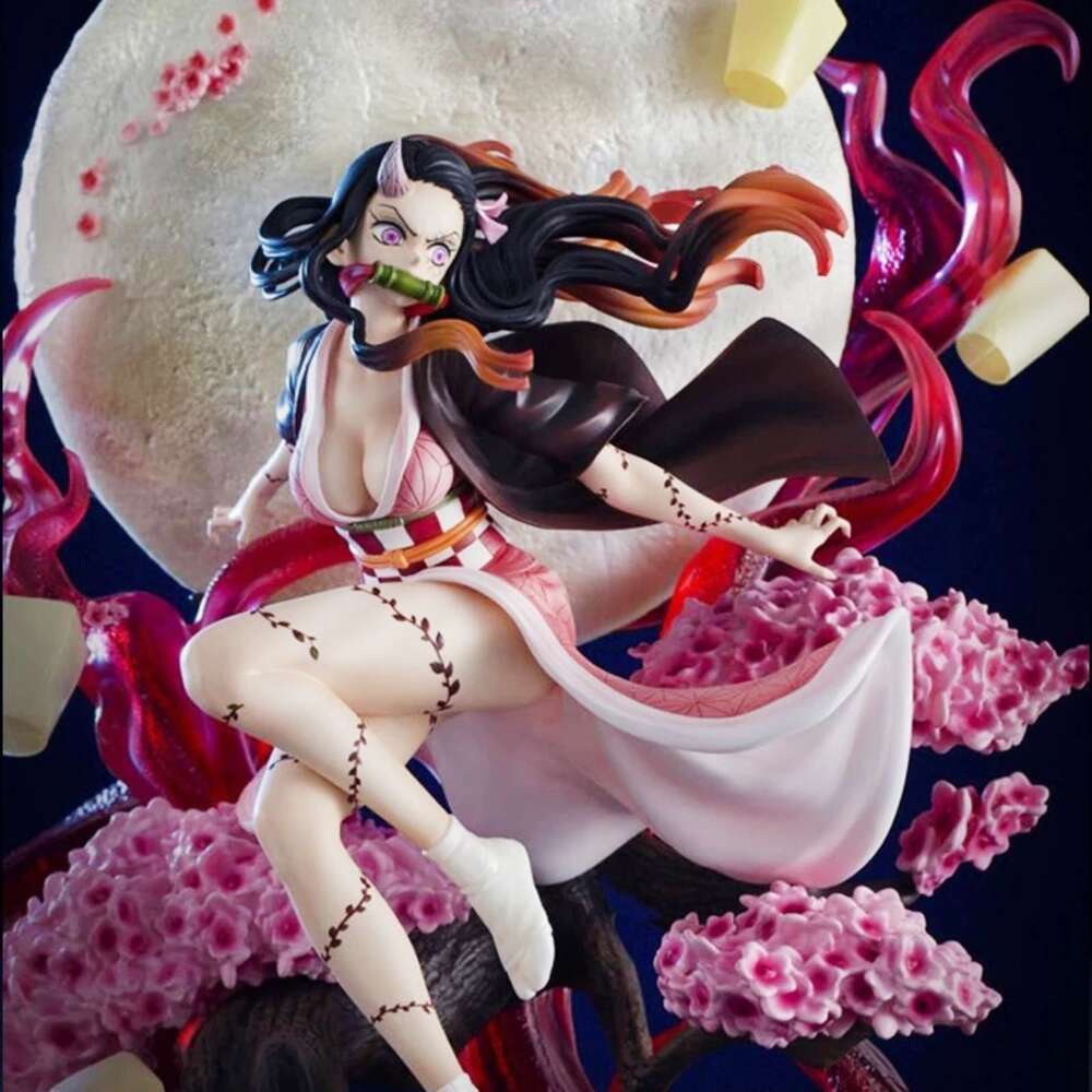 Mascot Costumes 31cm Anime Demon Slayer Gk Kamado Nezuko Violent Blood Ver 1/6 Kimetsu No Yaiba Pvc Collection Action Figure Model Toys Gifts