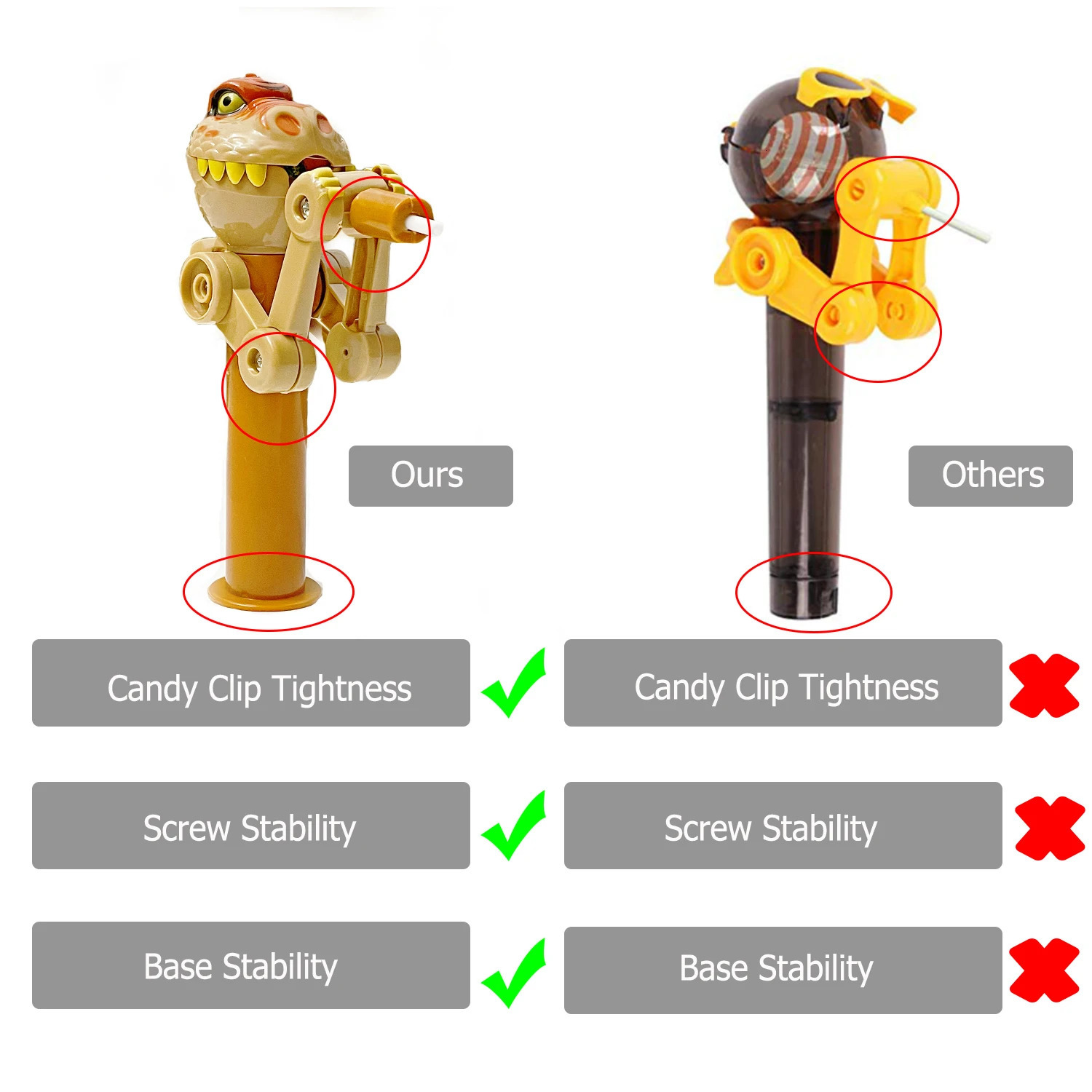 Cat Toys 4 Pcs Lollipop Robot Holder Novelty Relax Toy Cute Creative Gifts Lollipop cat toy catnip Big Mouth Dinosaur Catnip Ball 231011