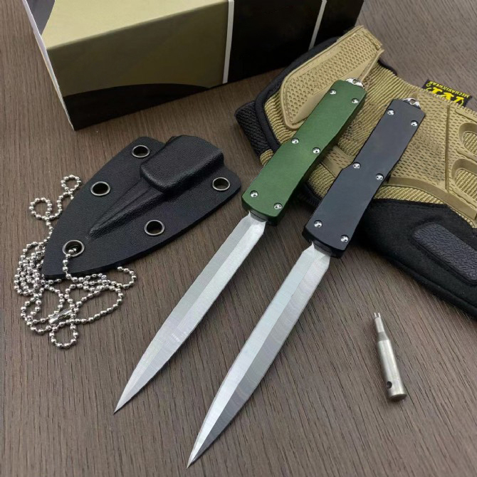 New Arrival Venom Tactical Knife D2 Satin Blade Aviation Aluminum Handle Outdoor Camping Hiking Survival Knives with Kydex