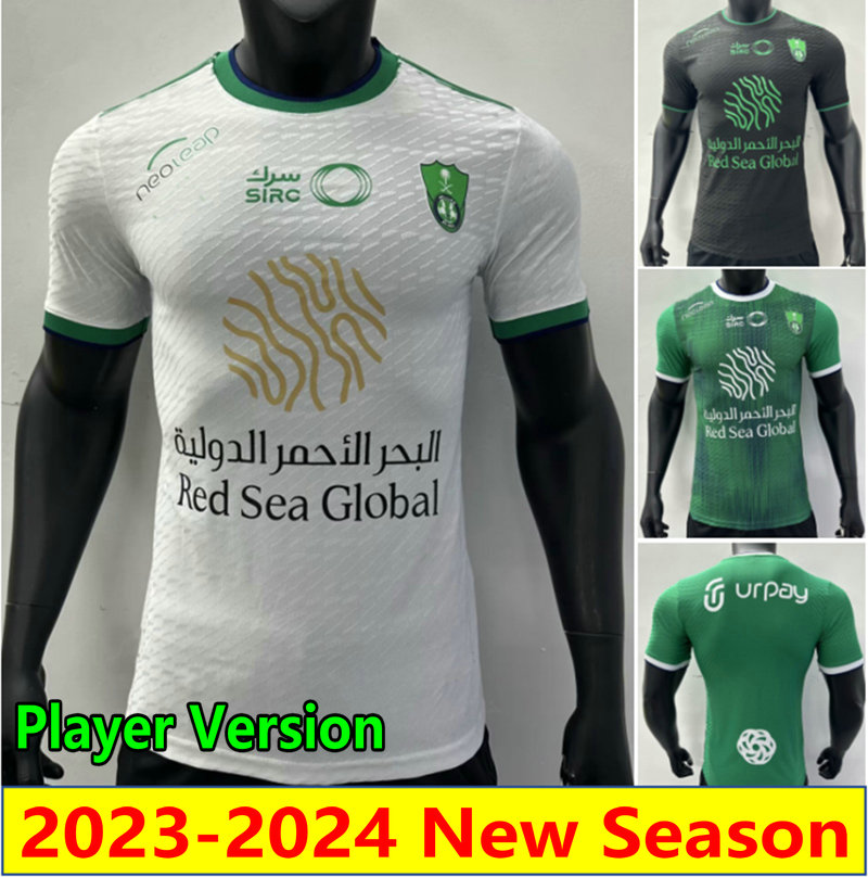 Player version 2023 2024 Al-Ahli Saudi MAHREZ Soccer Jerseys fans player FIRMINO SAINT-MAXIMIN KESSIE GABRIEL VEIGA MJEHD IBANEZ NABIT DEMIRAL 23 24 football shirt