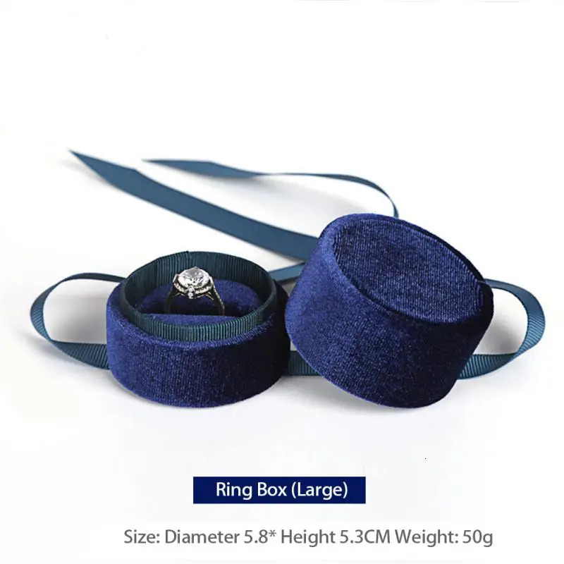 Jewelry Boxes Fashion Box Retro Multi Colors Ring Earrings Pendant Velvet Wedding Engagement Bridal Display Packaging Gift 231011