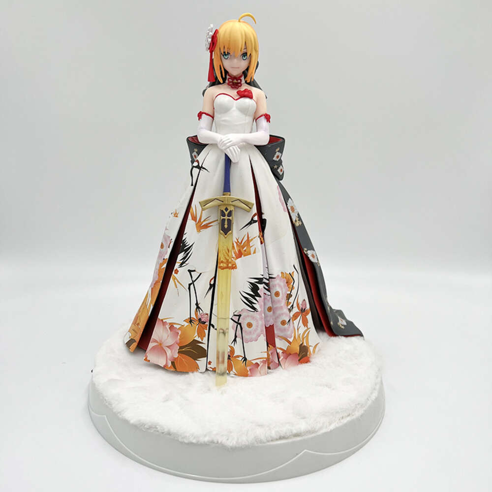 Mascot Costumes 25cm Fate/stay Night Saber Anime Figure Fate/grand Order Saber Kimono Action Figure Saber Alter Figurine Collectible Doll Toys