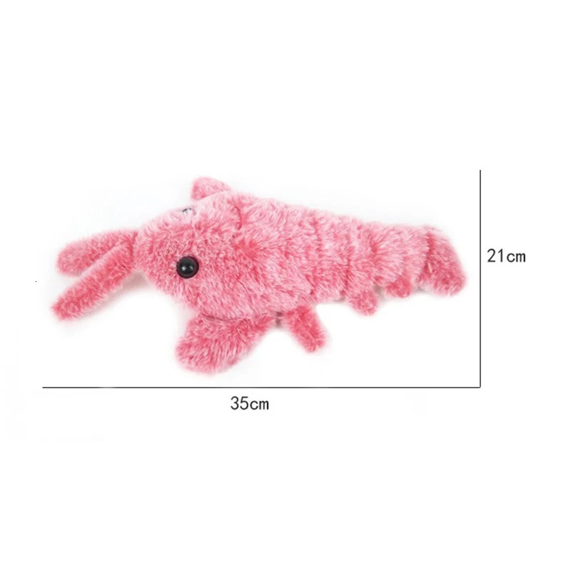 Cat Toys 1Pcs Electric Jumping Cat toy Shrimp Moving Simulation Lobster Electronic Plush Toys For Pet dog cat Children Stuffed Animal toy 231011