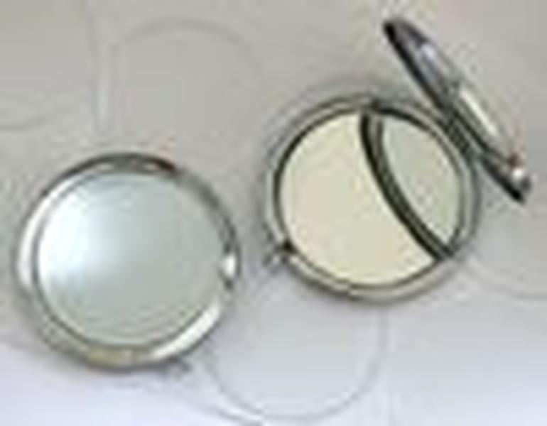 DIY Kit Blank Compact Mirror with 58mm epoxy stickers Pocket mirror supply Make Up MirrorDouble Sided Mirrors FAST SHIP ZZ