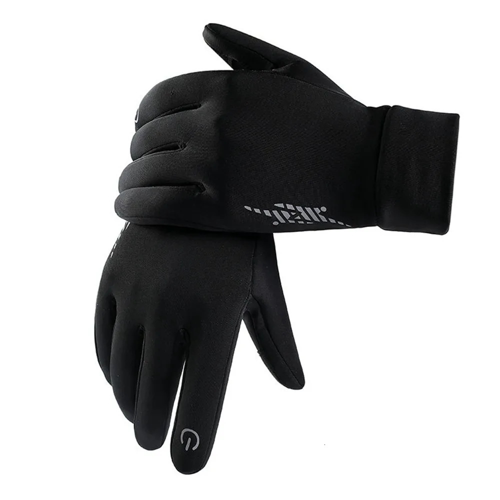 Five Fingers Gloves Men Women Cycling Touch Screen Keep Winter Warm Reflective Freezer Work Suit for Running Skiing Hiking 231010