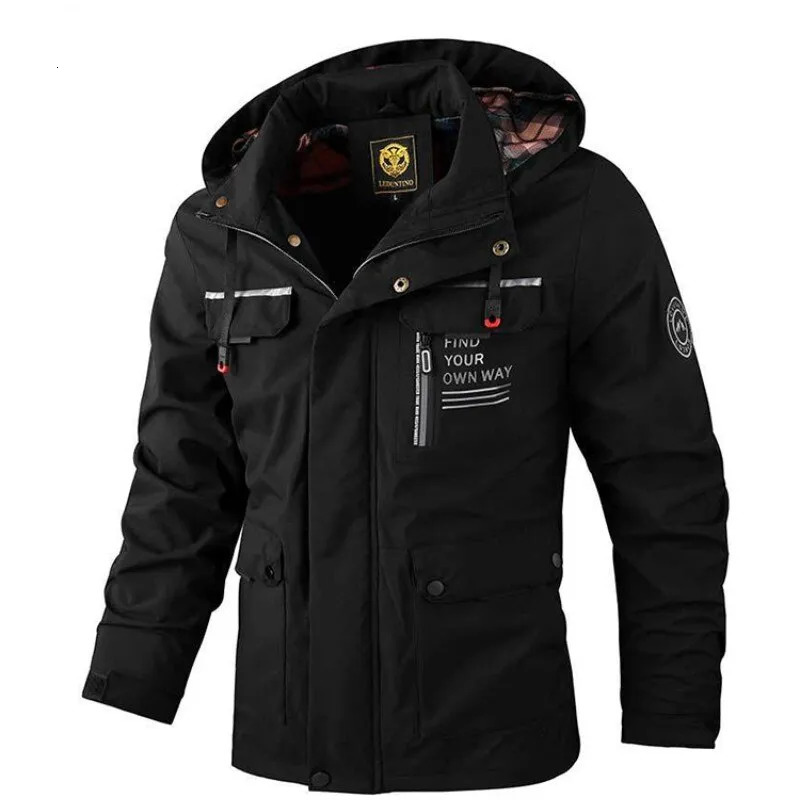 Men's Trench Coats Hooded Casual High Quality Jacket Outdoor Windbreaker Thermal Clothing Lightweight Waterproof Fashion Cold Wint 231010