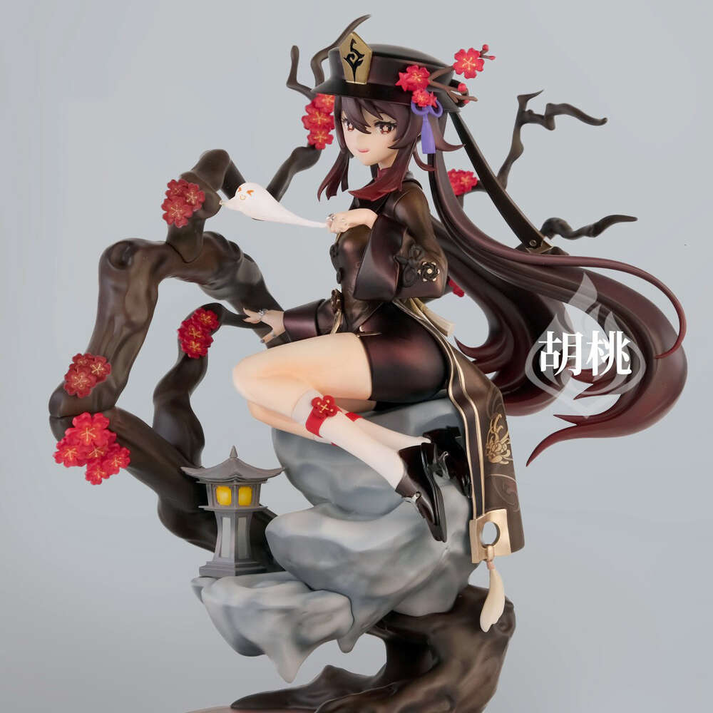 Mascot Costumes 22cm Anime Katati Genshin Impact Hu Tao 1/7 Sexy Girl Figurine Pvc Action Figures Hentai Collectible Model Toys Christmas Gift