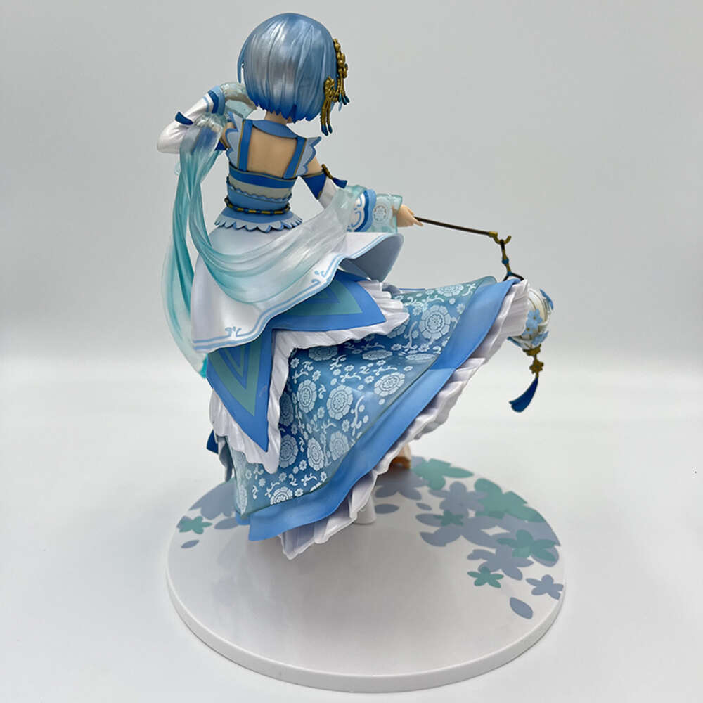 Mascot Costumes 26cm Rem Hanfu Sexy Anime Figure Re:zero -starting Life in Another World Rem Ram Action Figure Collection Model Doll Toys Gifts
