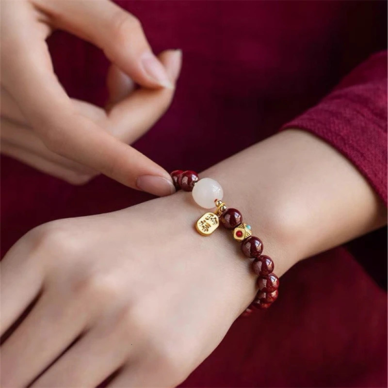 Charm Bracelets Lucky Wealth Red String Transport Bead Bracelet Bangle Handmade Adjustable Attract Money for Women Men 231011