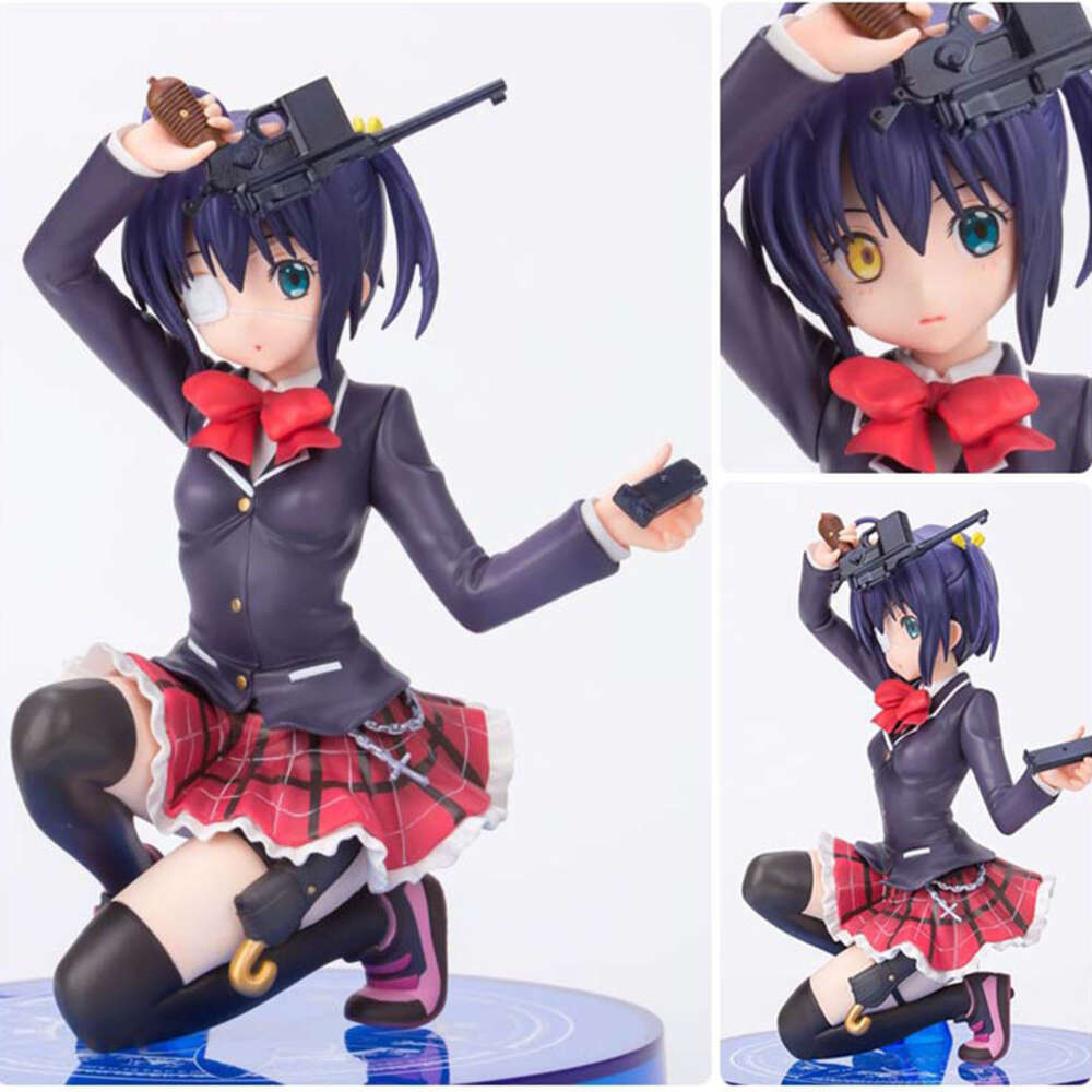 Mascot Costumes 15cm Anime Chunibyo Other Delusions Takanashi Rikka I Want A Date Pvc Action Figure Model Toys Doll Gift Ornament Decoration
