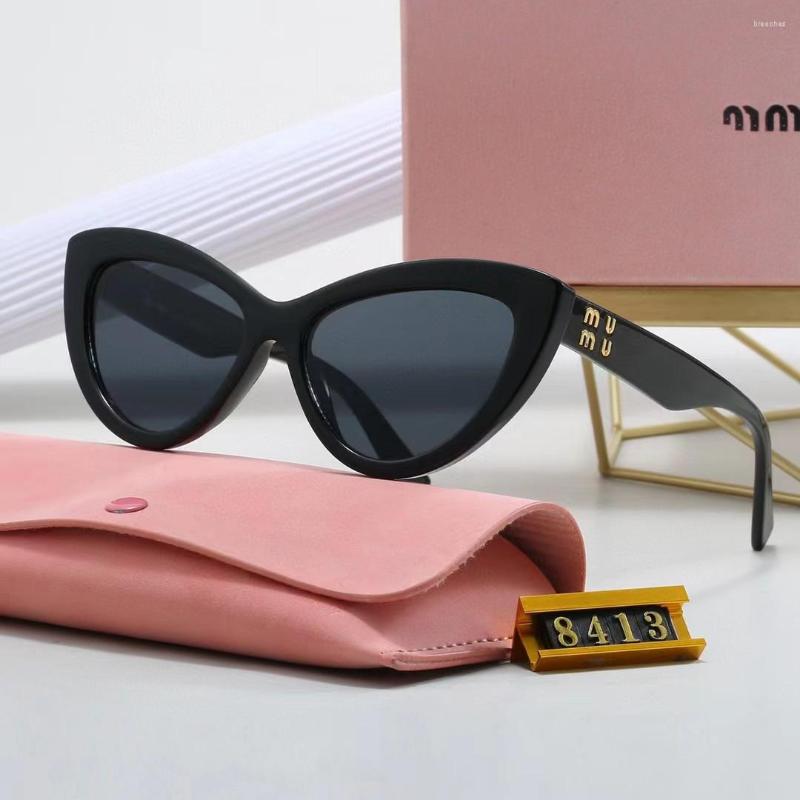 top sunglasses fashion designer cat eye frame women anti radiation uv400 men retro glasses miumius mius mius miumiue muimuu mui mui 9XMW