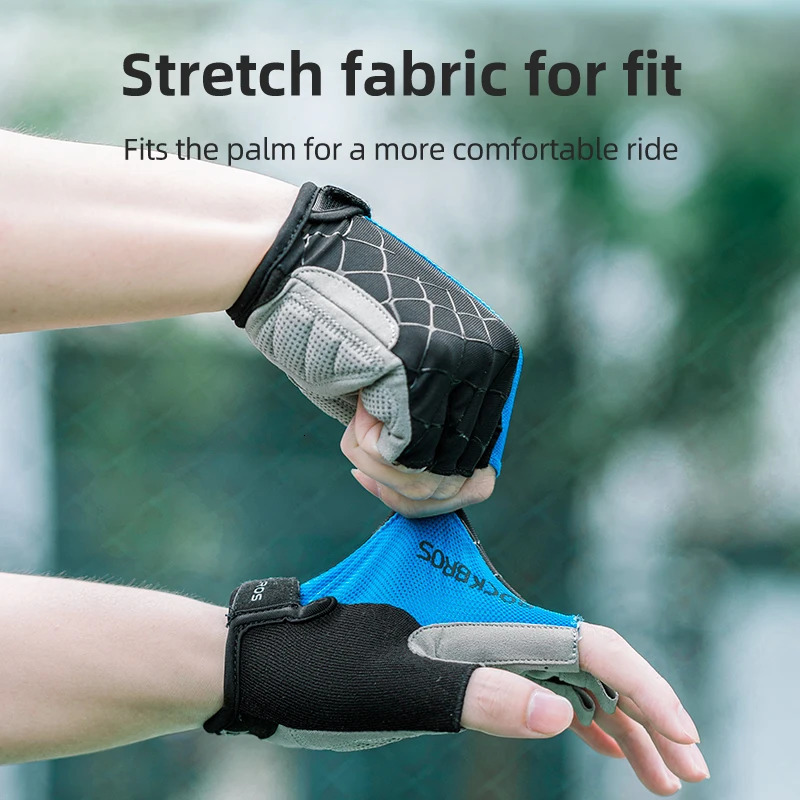 Five Fingers Gloves ROCKBROS Spring Full Finger Bike SBR Shockproof Breathable Bicycle Men Women MTB Road Cycling Long 231010